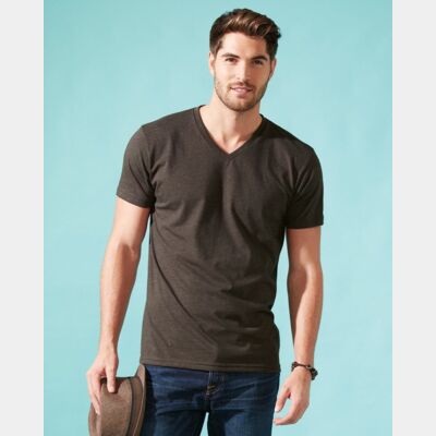 Men's CVC V-Neck T-Shirt Thumbnail