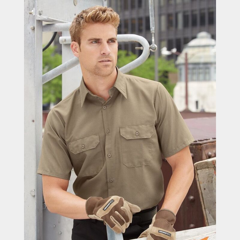 Men's Ripstop Short Sleeve Work Shirt Thumbnail