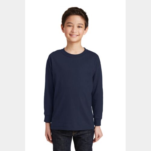 Youth Heavy Cotton 100% Cotton Long Sleeve T Shirt Thumbnail