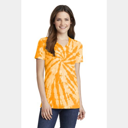 Women's Tie Dye V Neck Tee Thumbnail