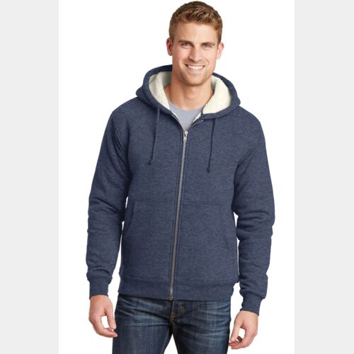 Heavyweight Sherpa Lined Hooded Fleece Jacket Thumbnail