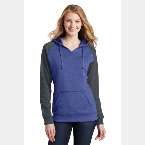 Women's Lightweight Fleece Raglan Hoodie Thumbnail