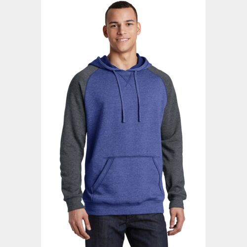Young Mens Lightweight Fleece Raglan Hoodie Thumbnail
