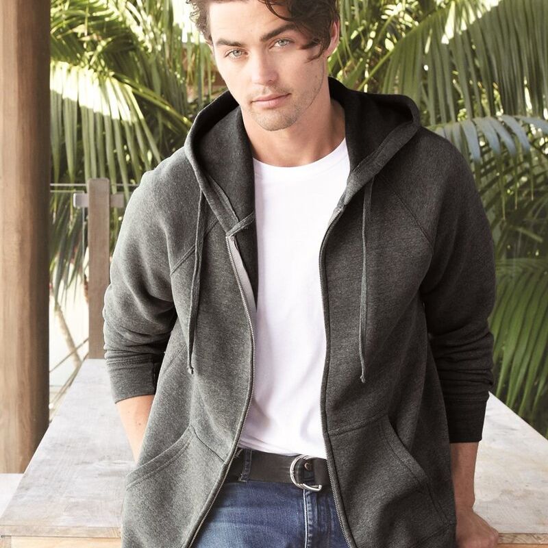 Unisex Special Blend Raglan Full-Zip Hooded Sweatshirt Thumbnail