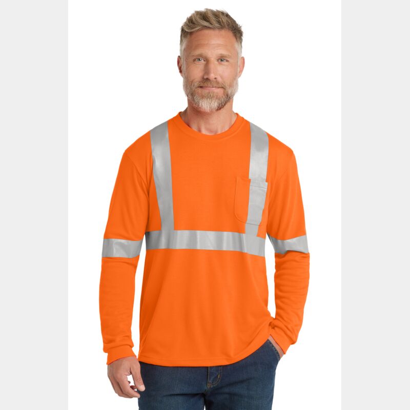 Ansi 107 Class 2 Long Sleeve Safety T Shirt Thumbnail