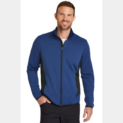 Full Zip Heather Stretch Fleece Jacket Thumbnail