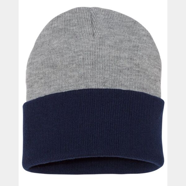 12" Color Blocked Cuffed Beanie Thumbnail