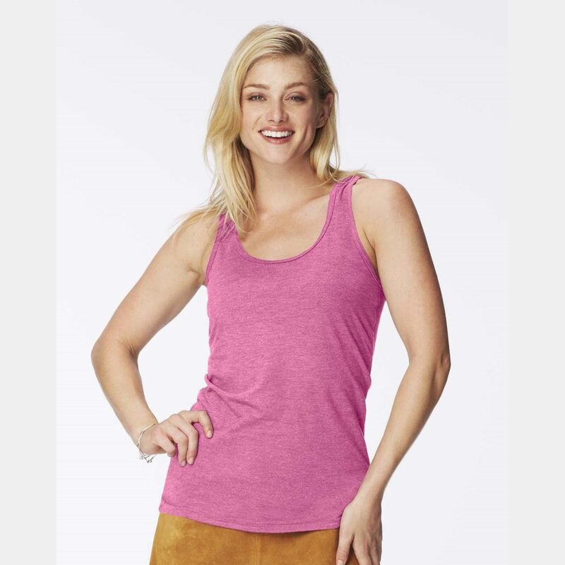 Garment-Dyed Women's Racerback Tank Top Thumbnail