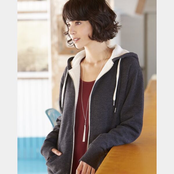 Unisex Sherpa-Lined Hooded Sweatshirt Thumbnail