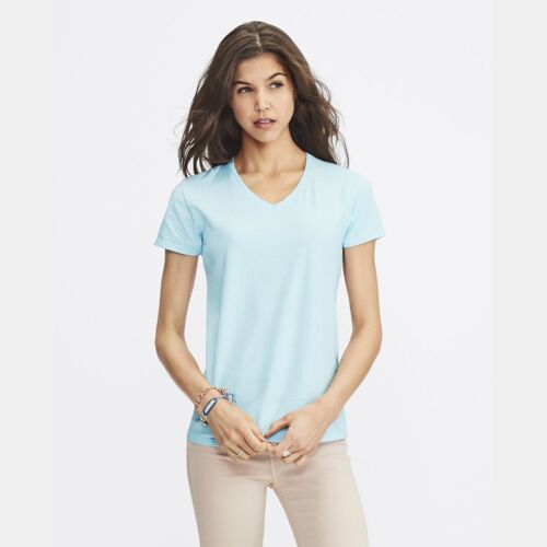 Garment-Dyed Women’s Midweight V-Neck T-Shirt Thumbnail