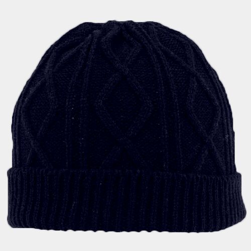 OTTO CAP 12" Cable Knit Beanie w/ Rib Knit Cuff Thumbnail