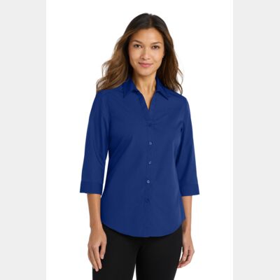 Women's 3/4 Sleeve Carefree Poplin Shirt Thumbnail