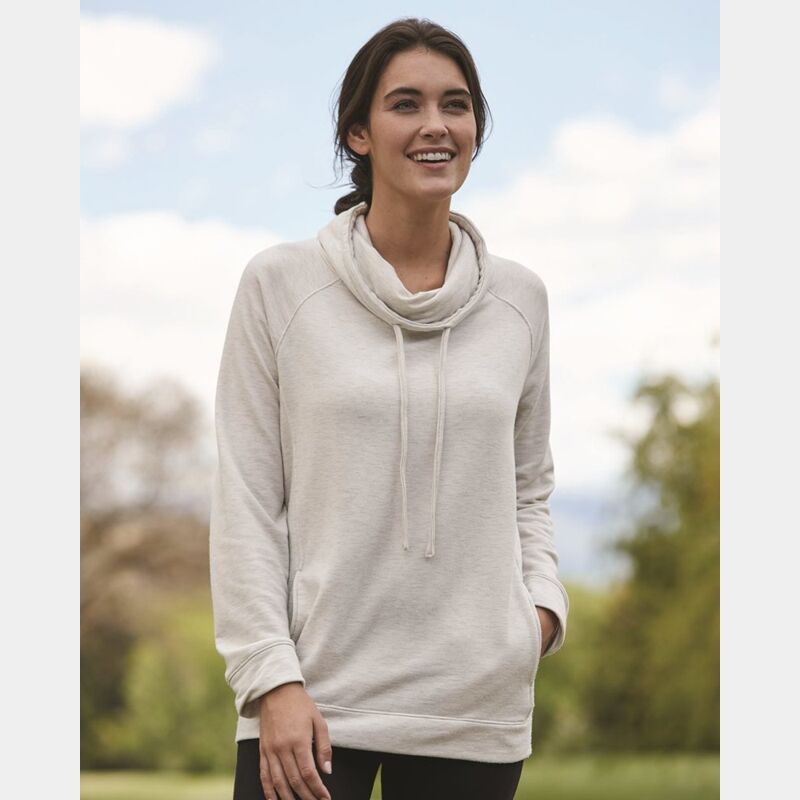 Women’s HeatLast™ Fleece Faux Cashmere Funnel Neck Sweatshirt Thumbnail