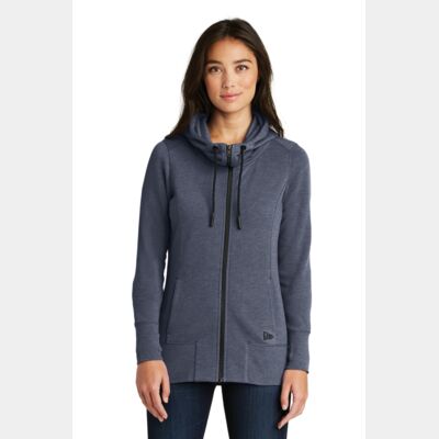 Women's Tri Blend Fleece Full Zip Hoodie Thumbnail
