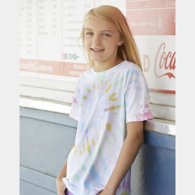 Youth Summer Camp Tie-Dyed T-Shirt Thumbnail