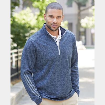 Brushed Terry Heathered Quarter-Zip Pullover Thumbnail