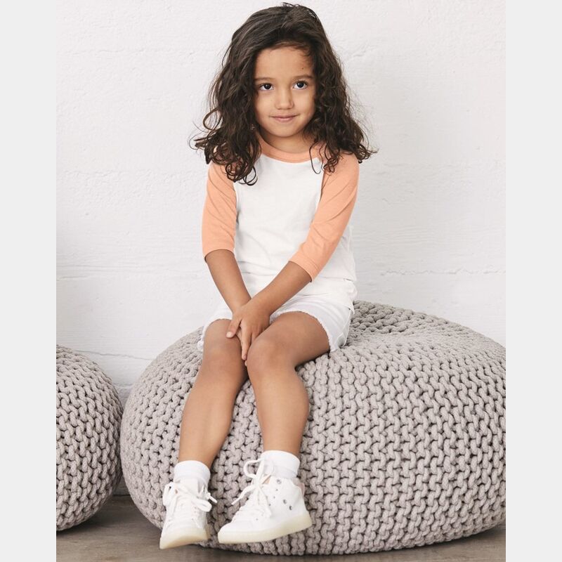 Toddler Three-Quarter Sleeve Baseball Tee Thumbnail