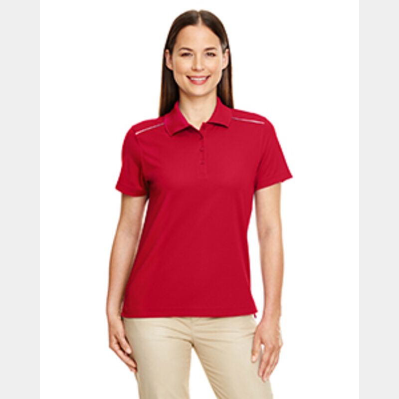 Ladies' Radiant Performance Piqué Polo with Reflective Piping Thumbnail