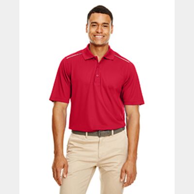 Men's Radiant Performance Piqué Polo with Reflective Piping Thumbnail