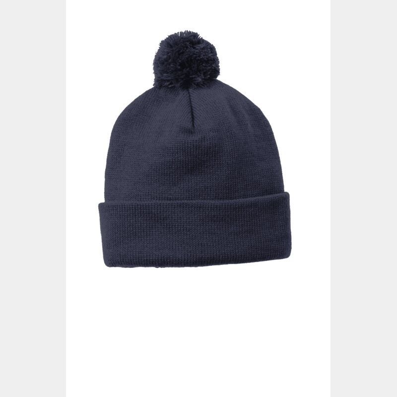 Solid Pom Pom Beanie Thumbnail