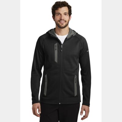 Sport Hooded Full Zip Fleece Jacket Thumbnail