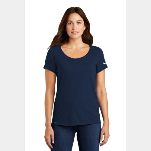 Women's Dri FIT Cotton/Poly Scoop Neck Tee Thumbnail