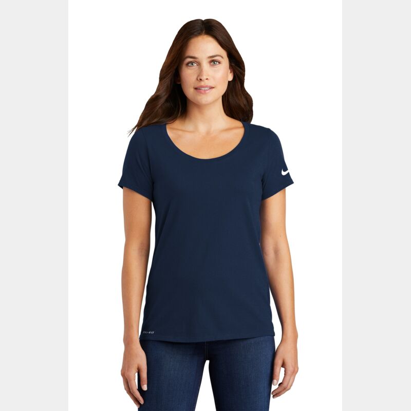 Women's Dri FIT Cotton/Poly Scoop Neck Tee Thumbnail