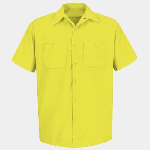 Men's Tall Enhanced Visibility Short Sleeve Work Shirt Thumbnail