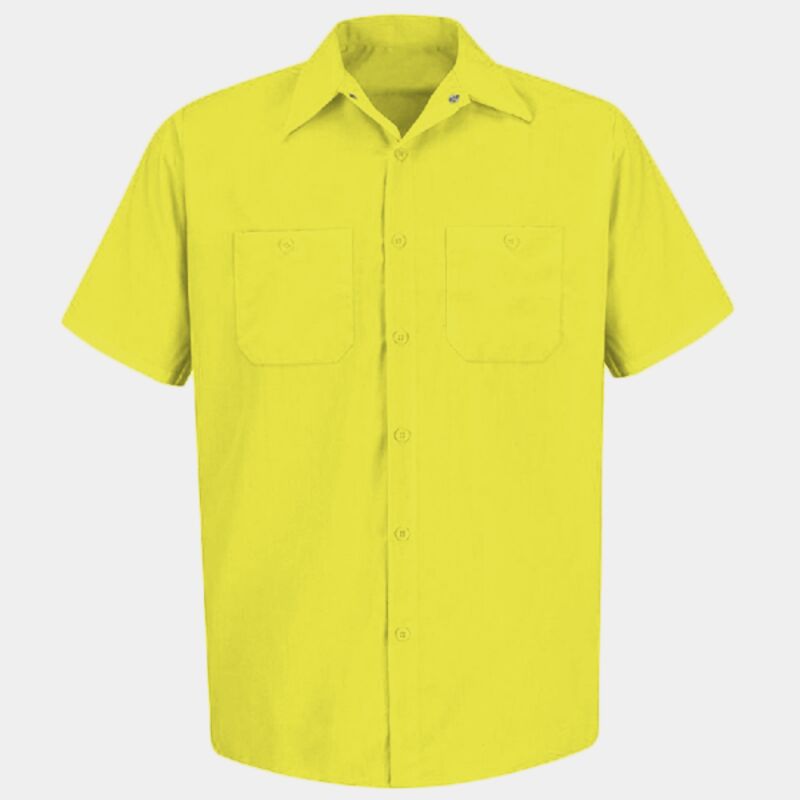 Men's Tall Enhanced Visibility Short Sleeve Work Shirt Thumbnail