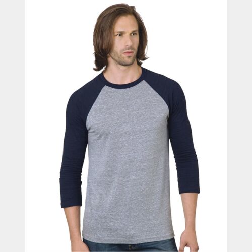Unisex Triblend Three-Quarter Sleeve Raglan T-Shirt Thumbnail