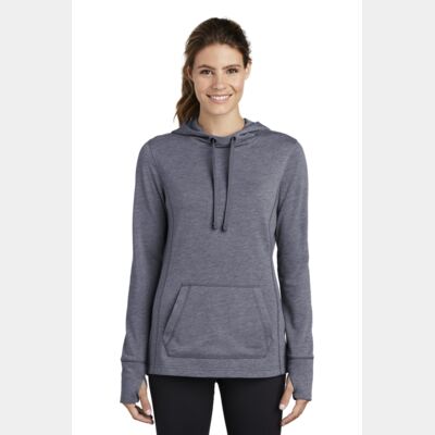 Women's PosiCharge ® Tri Blend Wicking Fleece Hooded Pullover Thumbnail