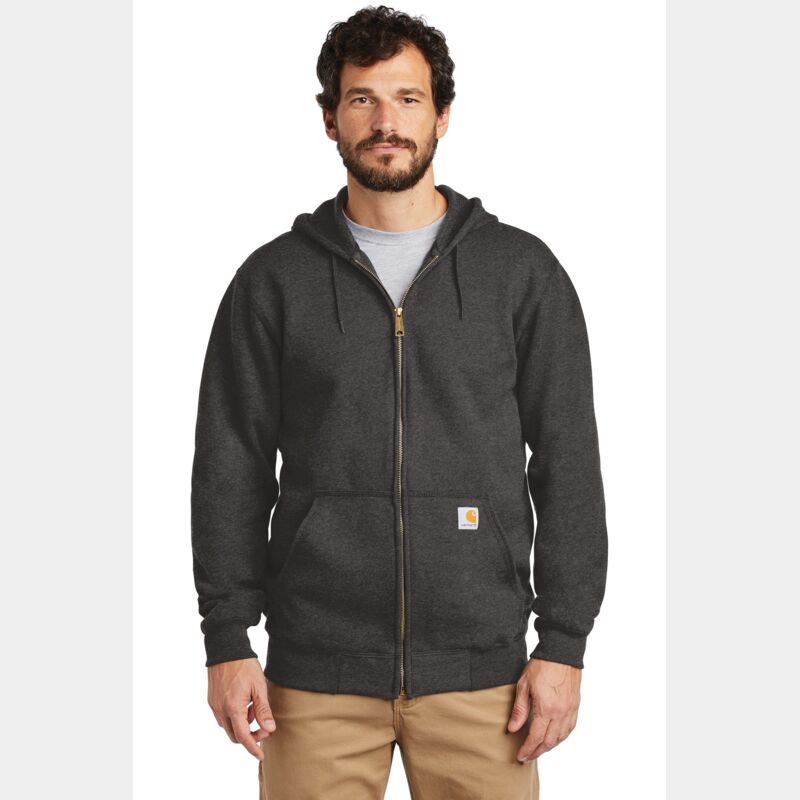 Midweight Hooded Zip Front Sweatshirt Thumbnail