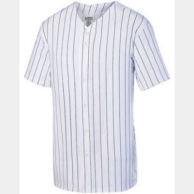Youth Pinstripe Full Button Baseball Jersey Thumbnail