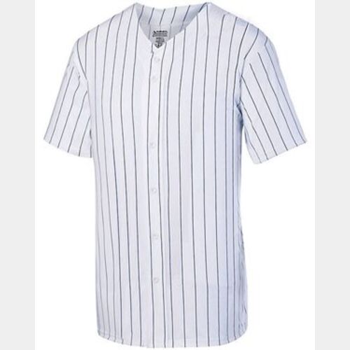 Youth Pinstripe Full Button Baseball Jersey Thumbnail