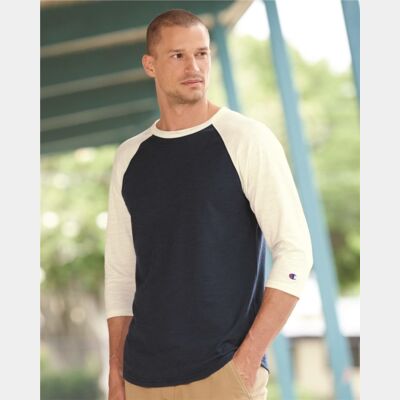 Premium Fashion Raglan Three-Quarter Sleeve Baseball T-Shirt Thumbnail