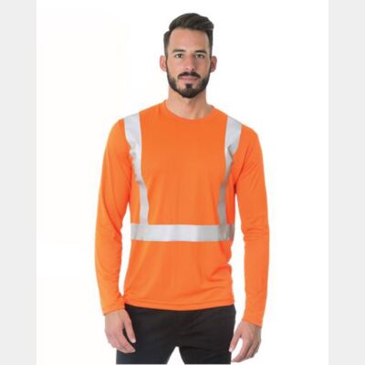 Men's USA-Made Hi-Visibility Long Sleeve Performance T-Shirt Thumbnail