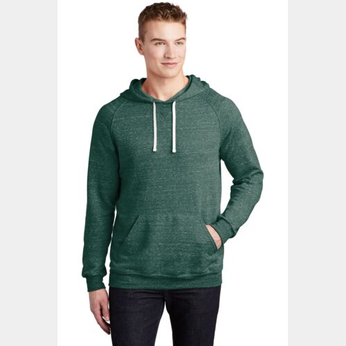 Snow Heather French Terry Raglan Hoodie Thumbnail