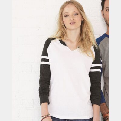 Women's Fine Jersey Mash Up Long Sleeve T-Shirt Thumbnail