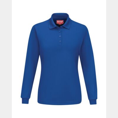 Women's Long Sleeve Performance Knit Polo Thumbnail