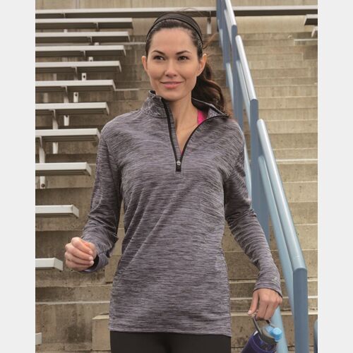 Women's Striated Quarter-Zip Pullover Thumbnail