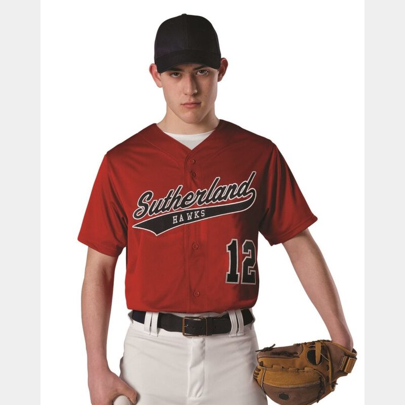 Youth Dura Light Mesh Baseball Jersey Thumbnail
