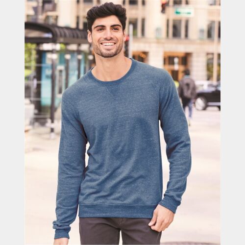 Unisex Snow Heather French Terry Crewneck Sweatshirt Thumbnail