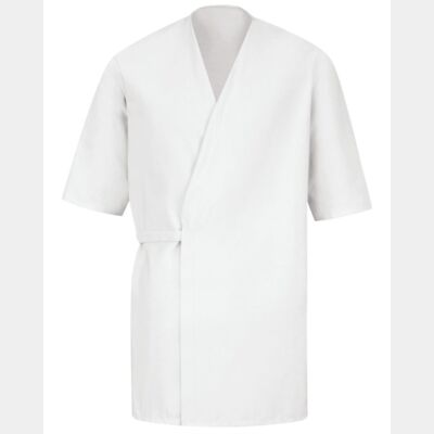 Men's Collarless Poplin Butcher Wrap Thumbnail
