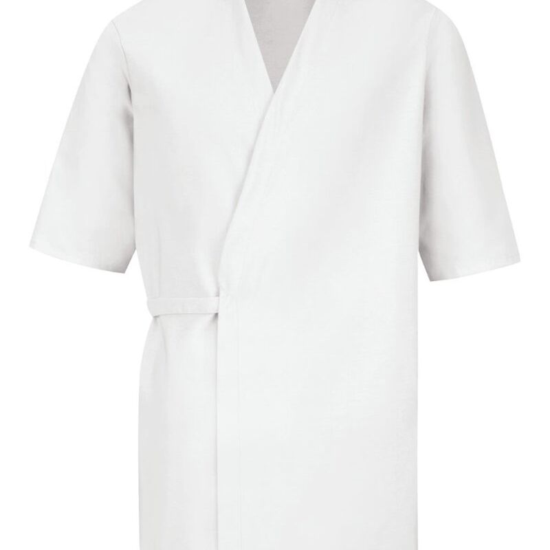 Men's Collarless Poplin Butcher Wrap Thumbnail