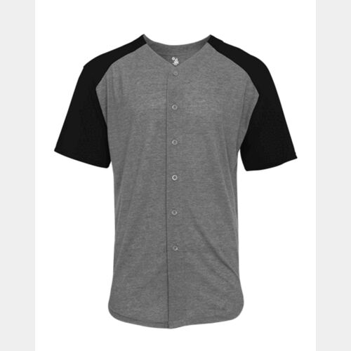 Men's Triblend Full Button T-Shirt Thumbnail