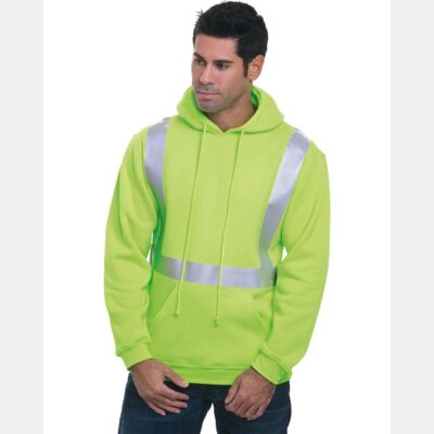 Unisex USA-Made Hi-Visibility Hooded Sweatshirt Thumbnail