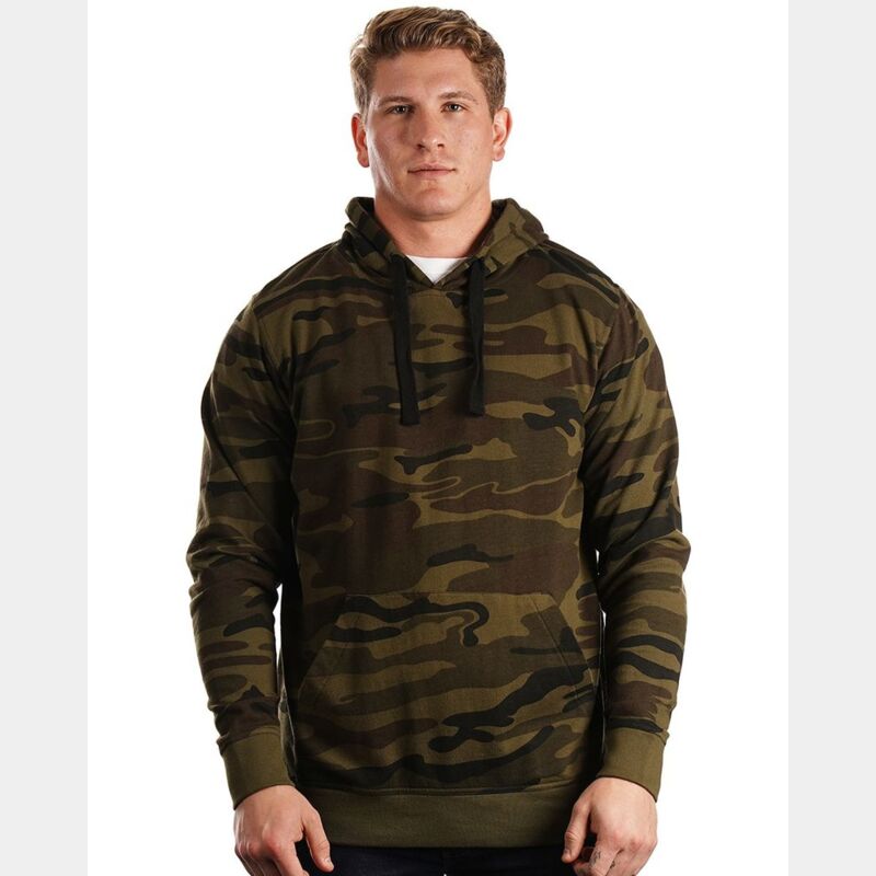 Men's Enzyme-Washed French Terry Hooded Sweatshirt Thumbnail