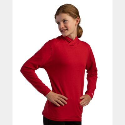 Youth Tri-Blend Surplice Hooded Long Sleeve T-Shirt Thumbnail