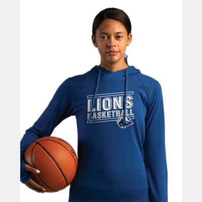 Women's Tri-Blend Surplice Long Sleeve Hooded T-Shirt Thumbnail