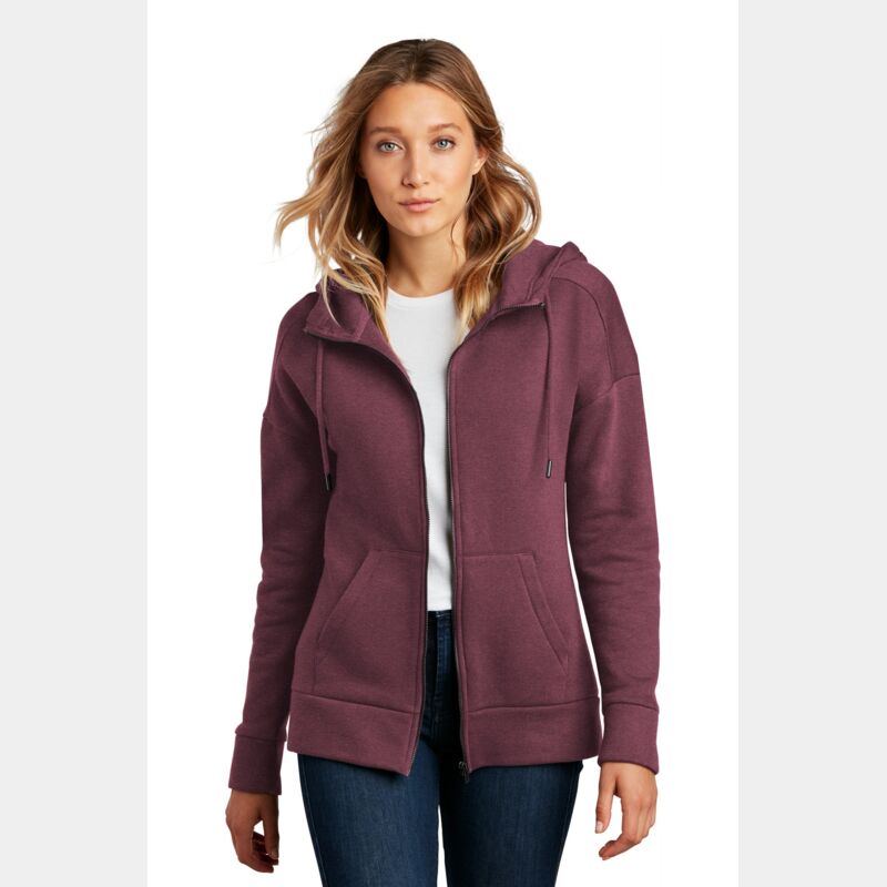 Women's Perfect Weight ® Fleece Drop Shoulder Full Zip Hoodie Thumbnail
